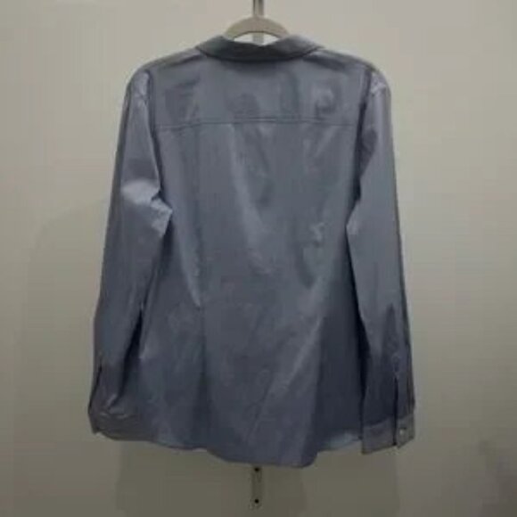 Theory Light Blue Casual Button Down Shirt - Picture 6 of 6